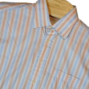 Burberry Of London Striped Long Sleeve Dress‎ Shirt 16/L